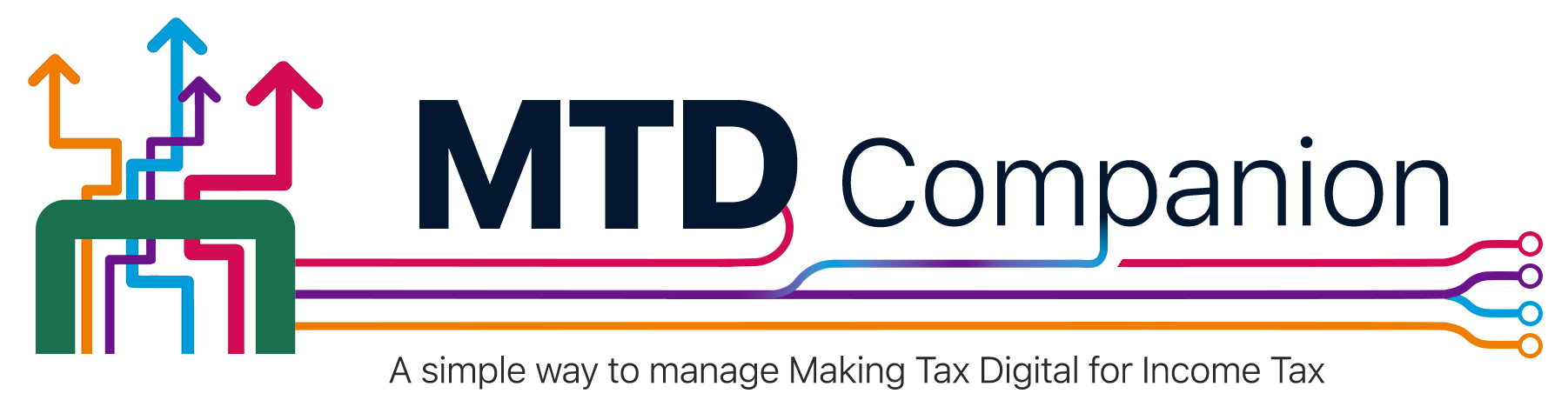 MTD Companion banner with the tagline A simple way to manage Making Tax Digital for Income Tax